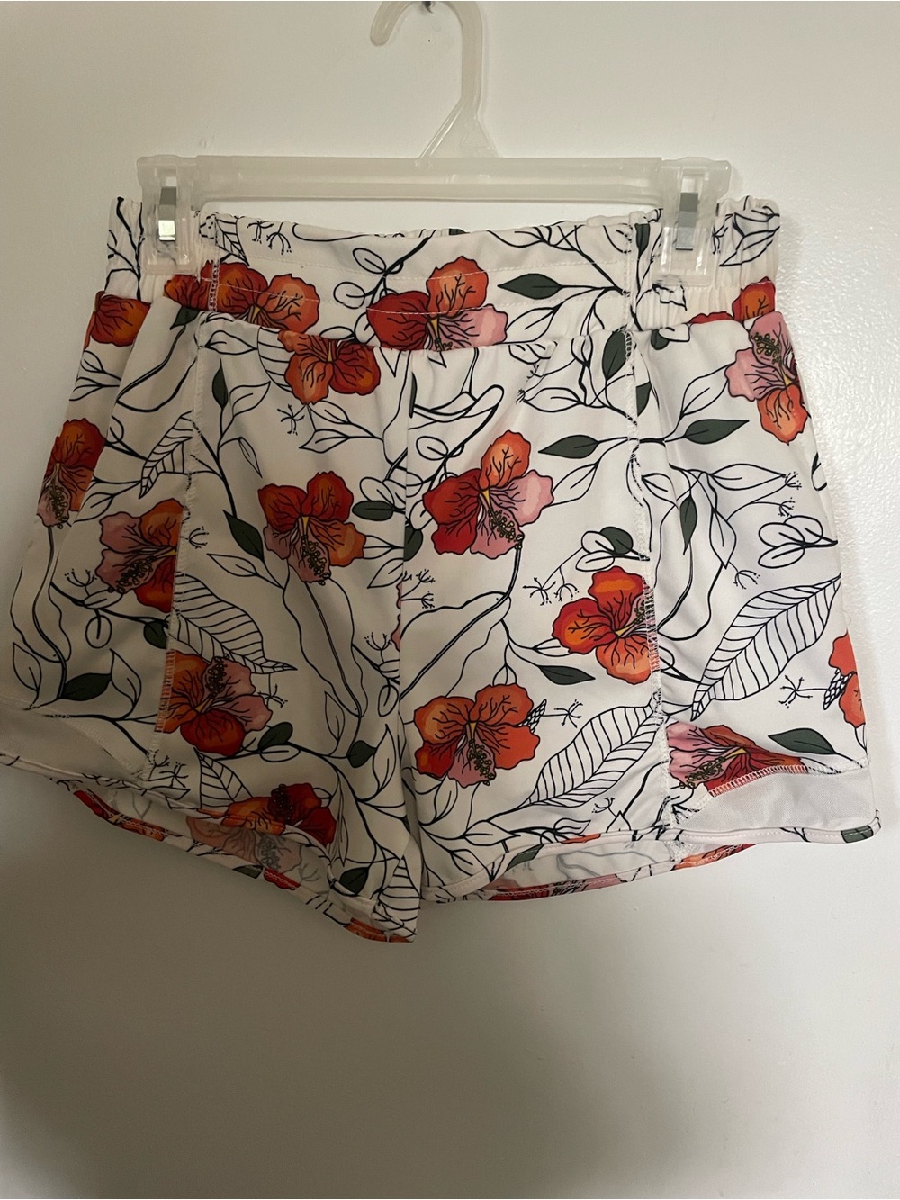 Sho Sho Floral Print Elastic Waist Women’s Shorts With Pockets